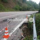 Επικίνδυνη τρύπα στο δρόμο Φλώρινας – Καστοριάς (pics)