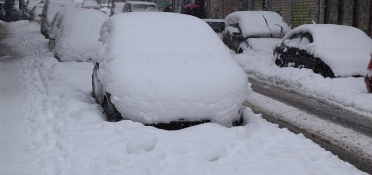 Ισχυρή χιονόπτωση και πολλά προβλήματα στη Φλώρινα (pics)