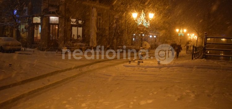 Ισχυρή χιονόπτωση στη Φλώρινα (pics)