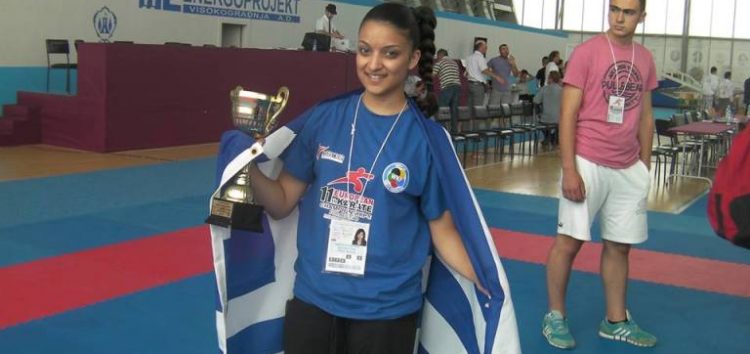Η Ειρήνη – Μαρία Τσαρτσιταλίδου στο Πανευρωπαϊκό Πρωτάθλημα Καράτε Περιοχών
