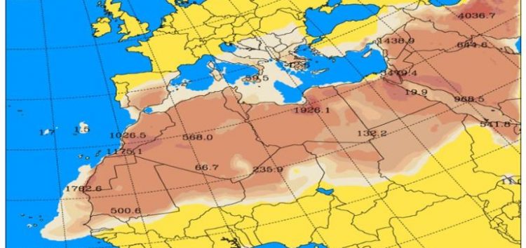 Αναμένεται αύξηση των αιωρούμενων σωματιδίων στη Δυτική Μακεδονία λόγω μεταφοράς σκόνης από την Αφρική