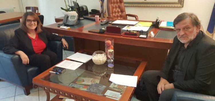 Συνάντηση του βουλευτή Φλώρινας Κωνσταντίνου Σέλτσα με την υφυπουργό Αγροτικής Ανάπτυξης