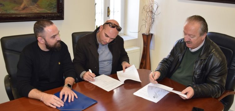 Υπογραφή της σύμβασης του έργου «Επισκευή συντήρηση αθλητικών εγκαταστάσεων δήμου Φλώρινας»