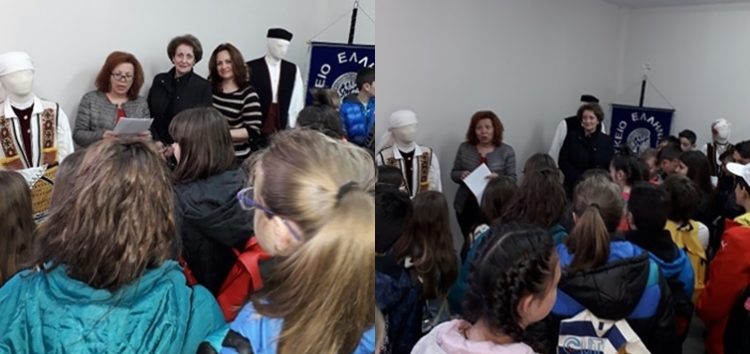 Ξενάγηση μαθητών του δημοτικού σχολείου Μελίτης στα γραφεία του Λυκείου των Ελληνίδων Φλώρινας