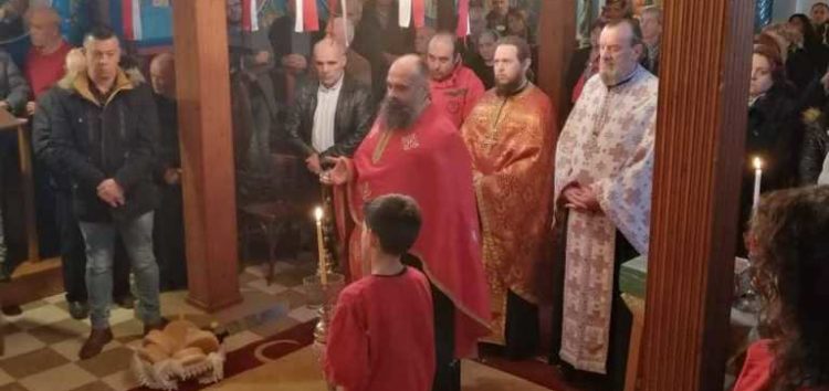 Υποδοχή ιερών λειψάνων στον Ιερό Ναό Αγίου Χαραλάμπους Αχλάδας (video, pics)