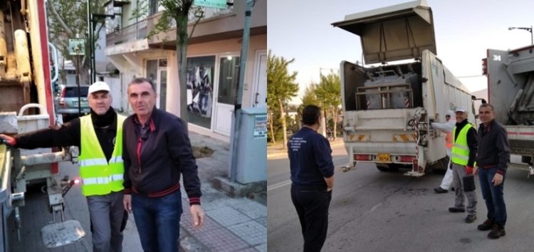 Πλύσιμο και απολυμάνσεις κάδων περισυλλογής απορριμμάτων του δήμου Αμυνταίου