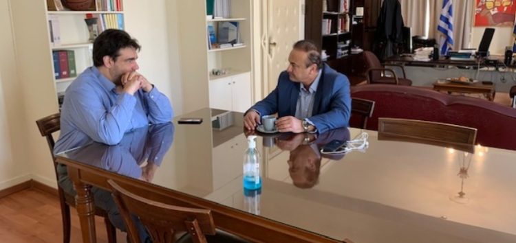 Συνάντηση του Γιάννη Αντωνιάδη με τον υφυπουργό Εσωτερικών Θεόδωρο Λιβάνιο