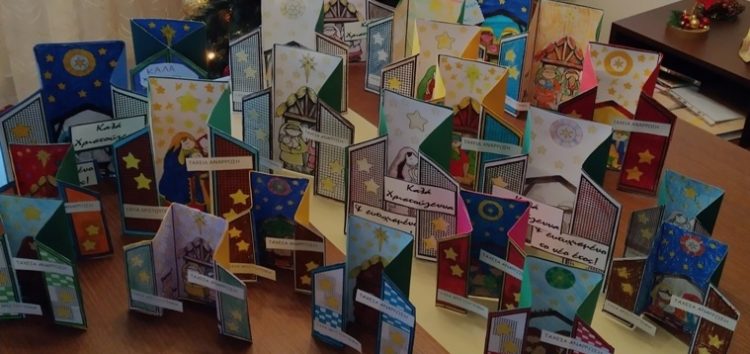 Χριστουγεννιάτικες κάρτες παρέδωσαν στο Νοσοκομείο Φλώρινας τα Λυκόπουλα του 1ου Συστήματος Προσκόπων Φλώρινας