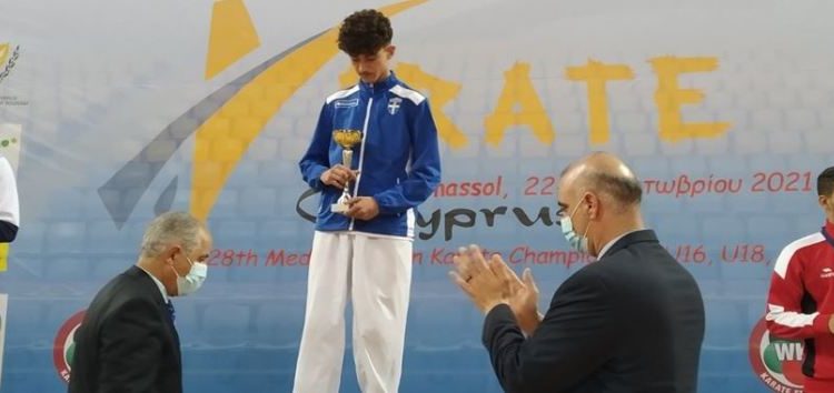 Χρυσό μετάλλιο για τον Πέτρο Στεφανίδη της Ακαδημίας Μαχητικών Τεχνών «Αμύντας» στο Μεσογειακό Πρωτάθλημα Καράτε