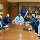 Συνάντηση Γ. Αντωνιάδη και Β. Γιαννάκη με τον υπουργό Περιβάλλοντος και Ενέργειας Κ. Σκρέκα για το ορυχείο της Αχλάδας