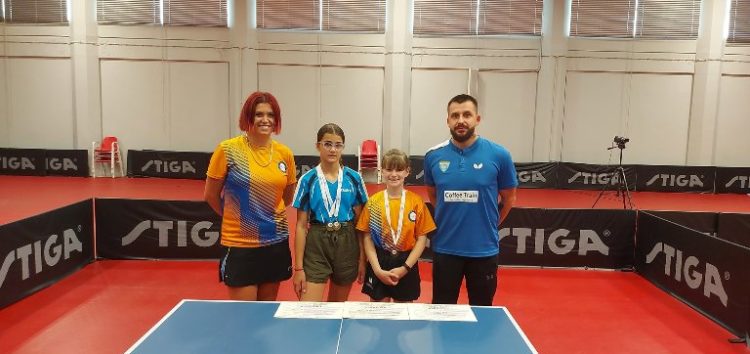 Σάρισες: Διπλά χάλκινη η Παρασκευή Σπανού στο Πανελλήνιο Πρωτάθλημα Παμπαίδων – Παγκορασίδων επιτραπέζιας αντισφαίρισης