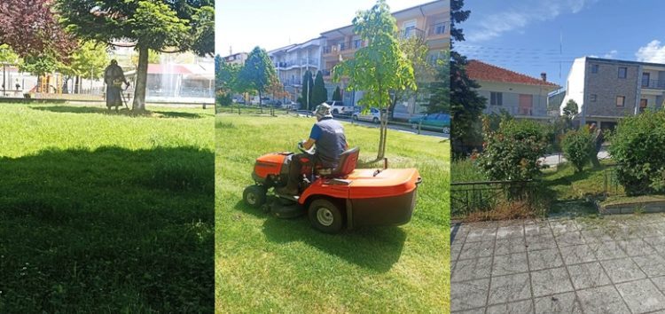 Συνεχίζονται οι εργασίες συντήρησης και περιποίησης πρασίνου στην πόλη και στις κοινότητες του Δήμου Φλώρινας