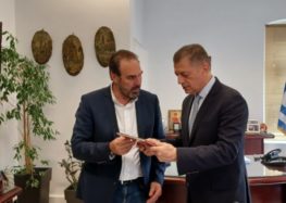 Συνάντηση του Δημάρχου Φλώρινας Βασίλη Γιαννάκη με τον Υπουργό Εθνικής Άμυνας Αλκιβιάδη Στεφανή
