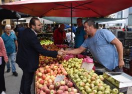 Τη λαϊκή αγορά Φλώρινας επισκέφτηκε ο υποψήφιος Δήμαρχος Φλώρινας Βασίλης Γιαννάκης