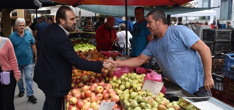 Τη λαϊκή αγορά Φλώρινας επισκέφτηκε ο υποψήφιος Δήμαρχος Φλώρινας Βασίλης Γιαννάκης