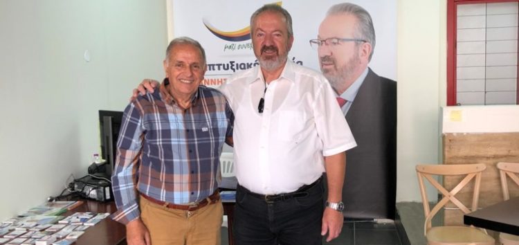 Επίσκεψη του πρώην Βουλευτή Κορυτσάς Γρηγόρη Καραμέλο – Ligor Karamelo στο Εκλογικό Γραφείο του Υποψήφιου Δημάρχου Γιάννη Βοσκόπουλου