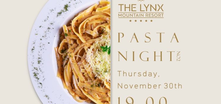 Pasta Night στο The Lynx Mountain Resort