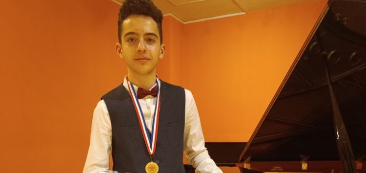 Διάκριση του 13χρονου Αλέξανδρου Αγγελή, μαθητή πιάνου, του Ωδείου Φλώρινας