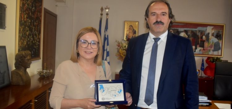 Επίσκεψη της Ευρωβουλευτού Μαρίας Σπυράκη στον Αντιπεριφερειάρχη Π.Ε. Φλώρινας Αθανάσιο Τάσκα