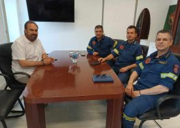 Συνάντηση του Δημάρχου Φλώρινας με τον νέο Διοικητή Πυροσβεστικής Υπηρεσίας Φλώρινας